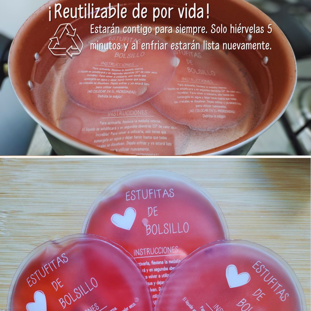 Estufitas de Bolsillo - Elimina tus Dolores Menstruales en 3 Minutos