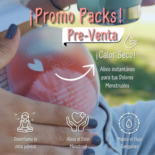 Estufitas de Bolsillo - Elimina tus Dolores Menstruales en 3 Minutos (Pre-Venta)