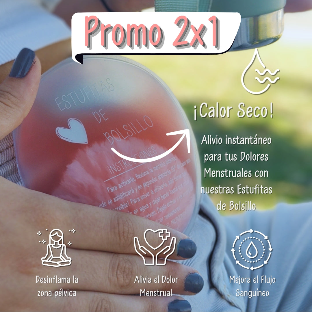 Elimina tus Dolores Menstruales en 3 Minutos - Estufitas de Bolsillo